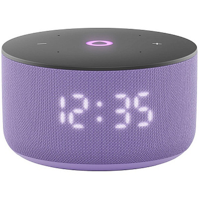 Умная колонка Яндекс Станция Мини 3 с часами и Алисой лиловая